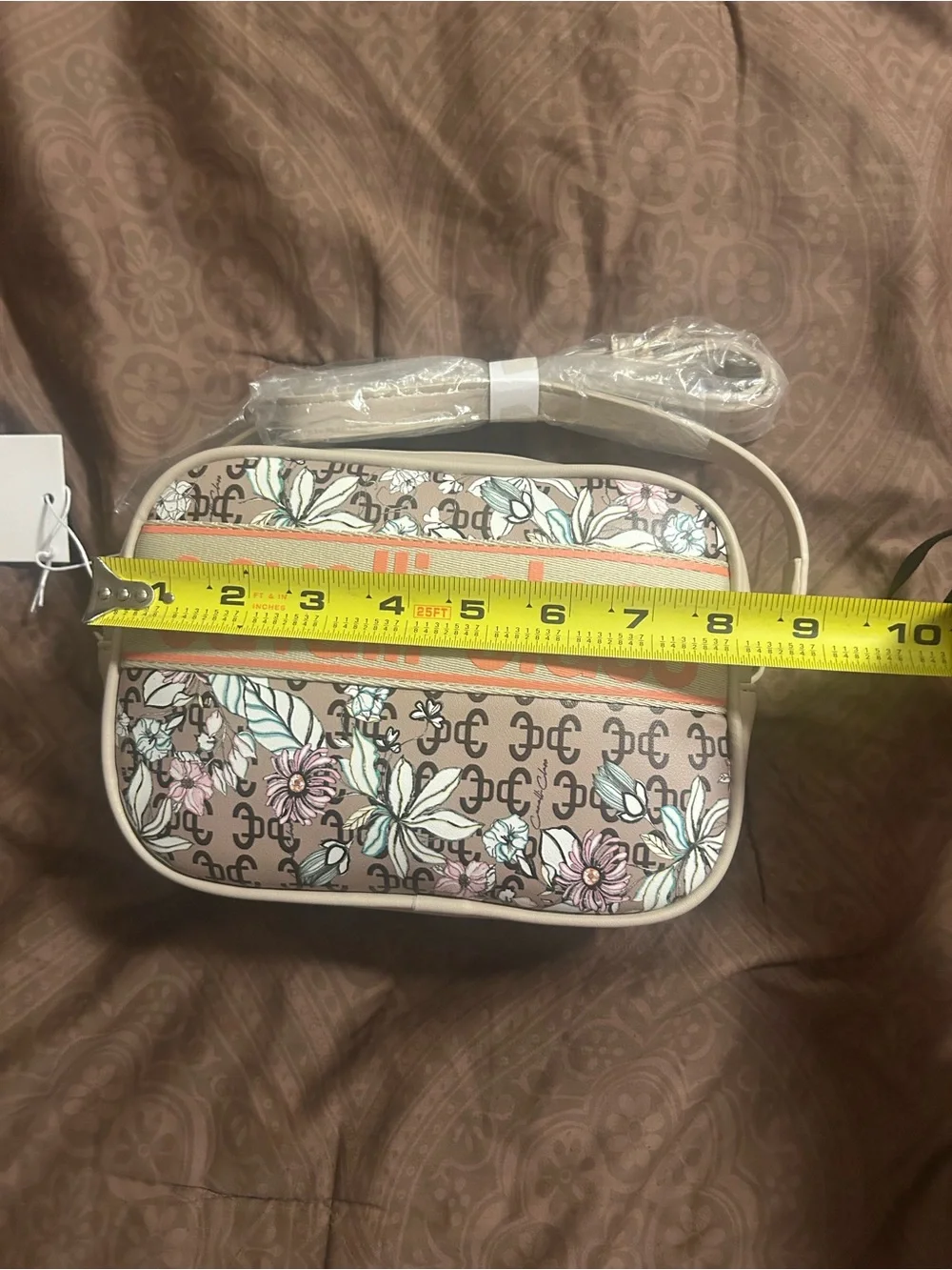 Cavalli Class Lucilla Camera floral crossbody